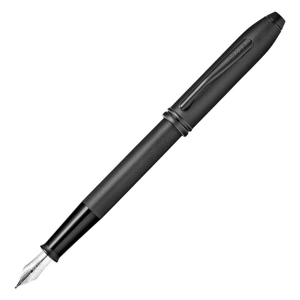 Townsend Black Microknurl&Matte Black Fountain Pen