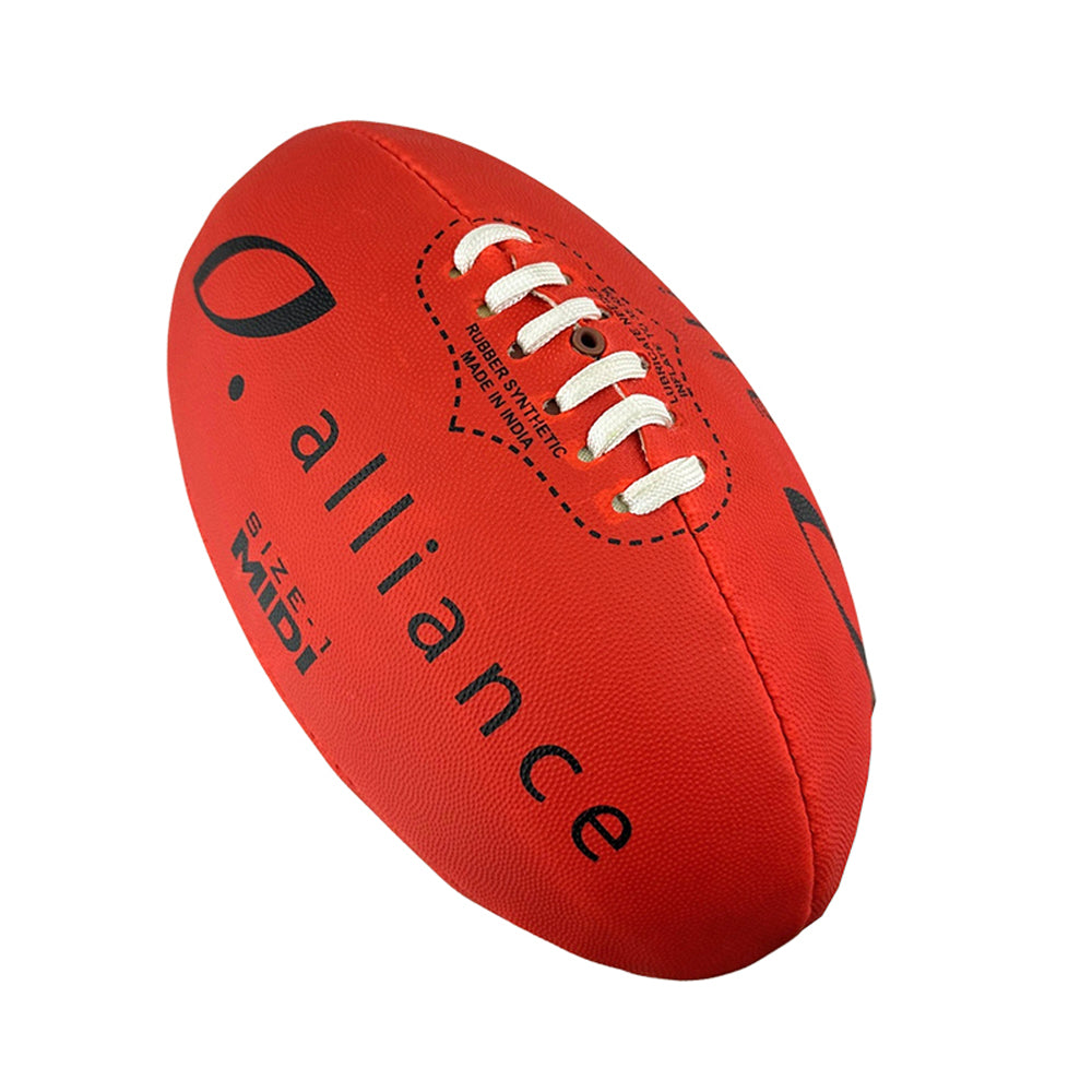 Alliance Synthetic Aussie Rules Football Size 1 (Red)