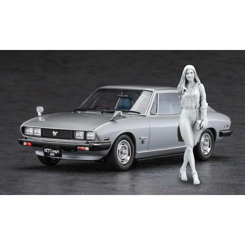 Isuzu 117 Coupé Late Version with Girl’s Figure 1/24 Model