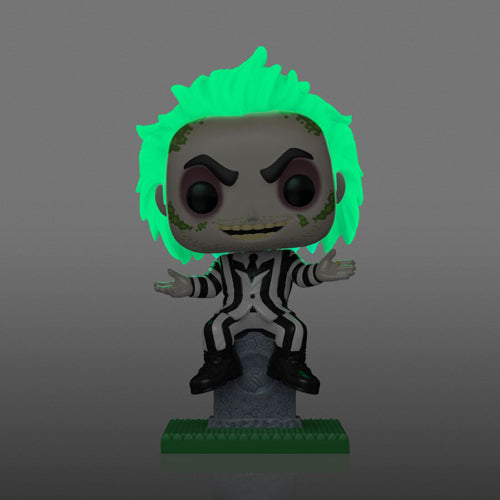 Beetlejuice on Tombstone US Exclusive Glow Pop! Vinyl