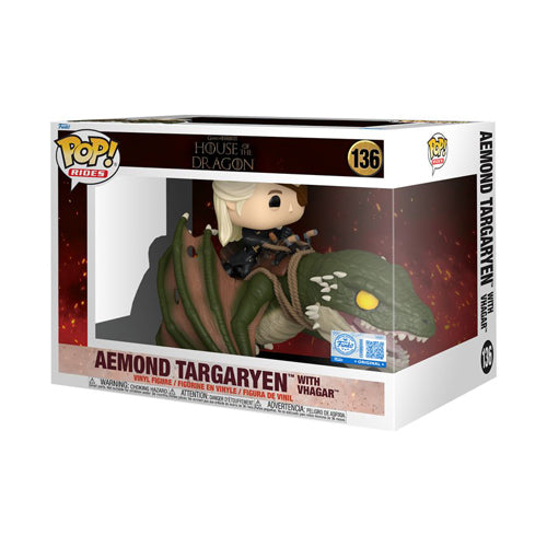 House of the Dragon Aemond Targaryen w/ Vhagar US Pop! Ride