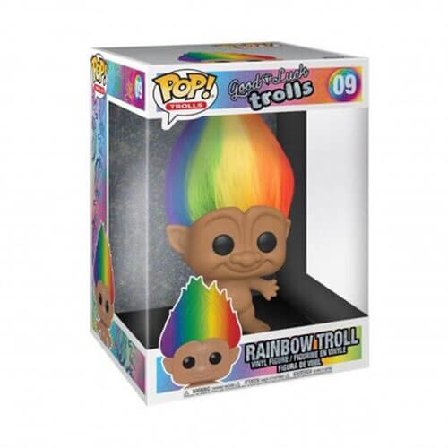 Trolls Rainbow Troll with Hair 10" Pop! Chase Ships 1 in 6
