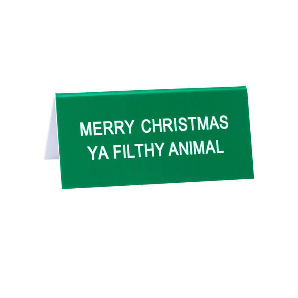 Schreibtischschild „Say What“, klein