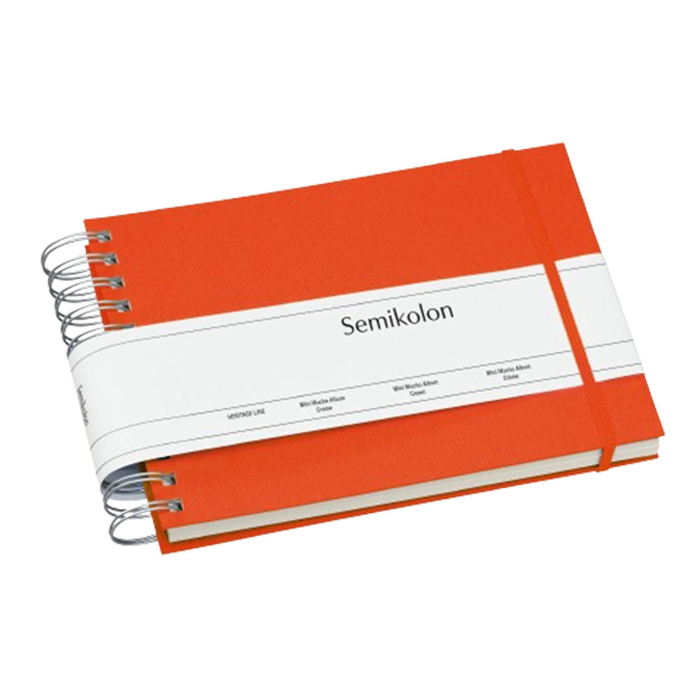 クリームページ(オレンジ)付きスパイラルムチョフォトアルバム