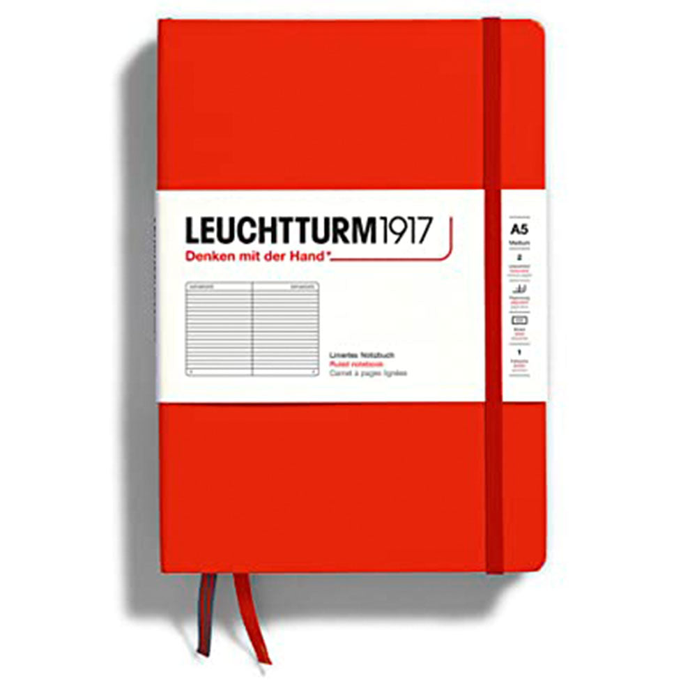 leuchtturmハードカバーはノートブックa5(赤)