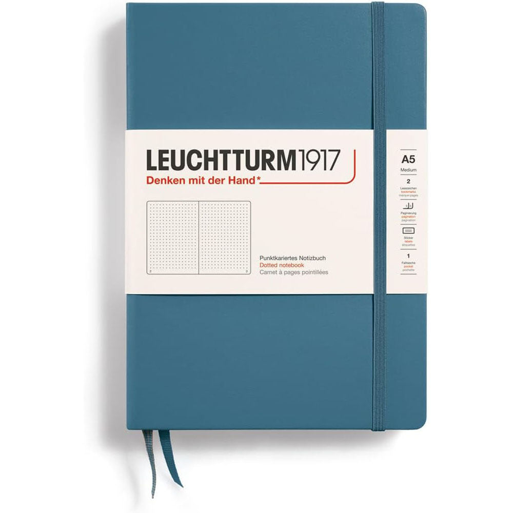 Leuchtturmハードカバー点線ノートブックA5(青)