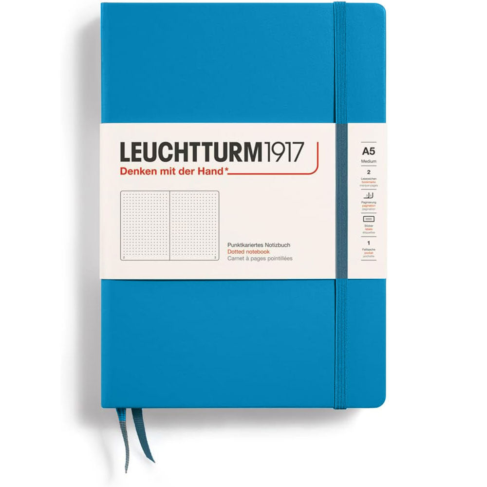 Leuchtturmハードカバー点線ノートブックA5(青)