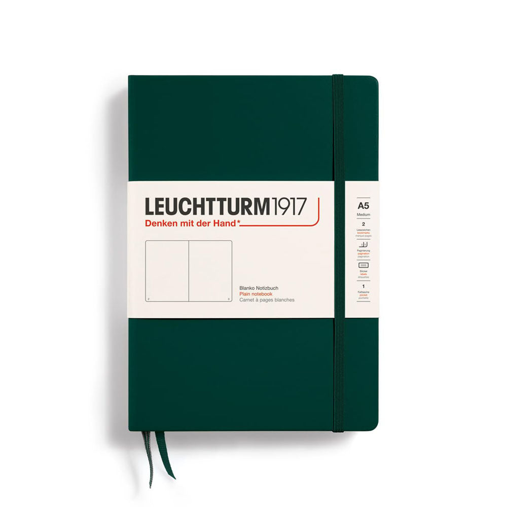Leuchtturm Hardcover Plain Notebook A5(緑)