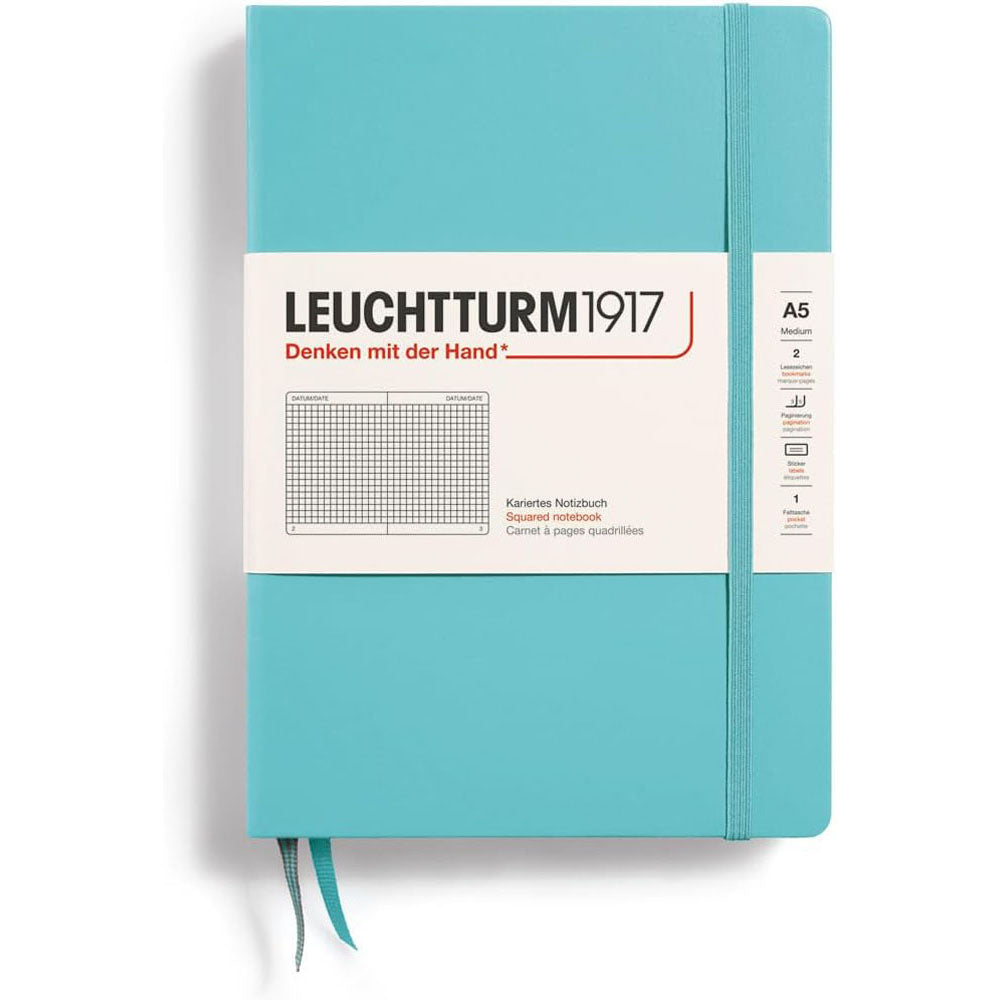 leuchtturmハードカバー四角ノートブックA5(青)