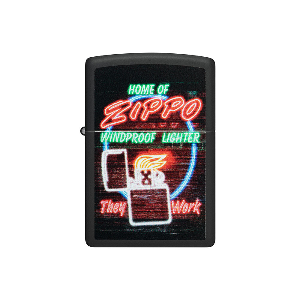 Zippo Zippo Design Schwarzes winddichtes Feuerzeug