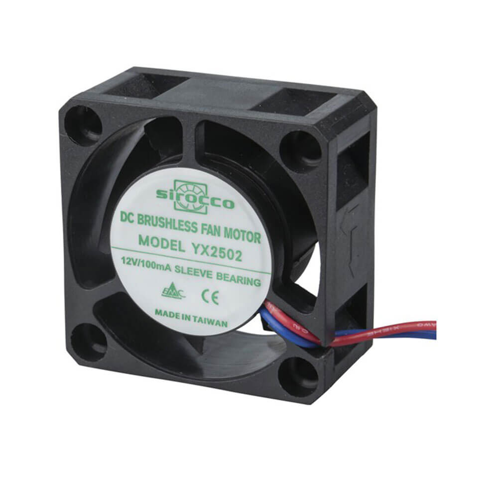 シロッコワイヤースリーブベアリングファン(12VDC)