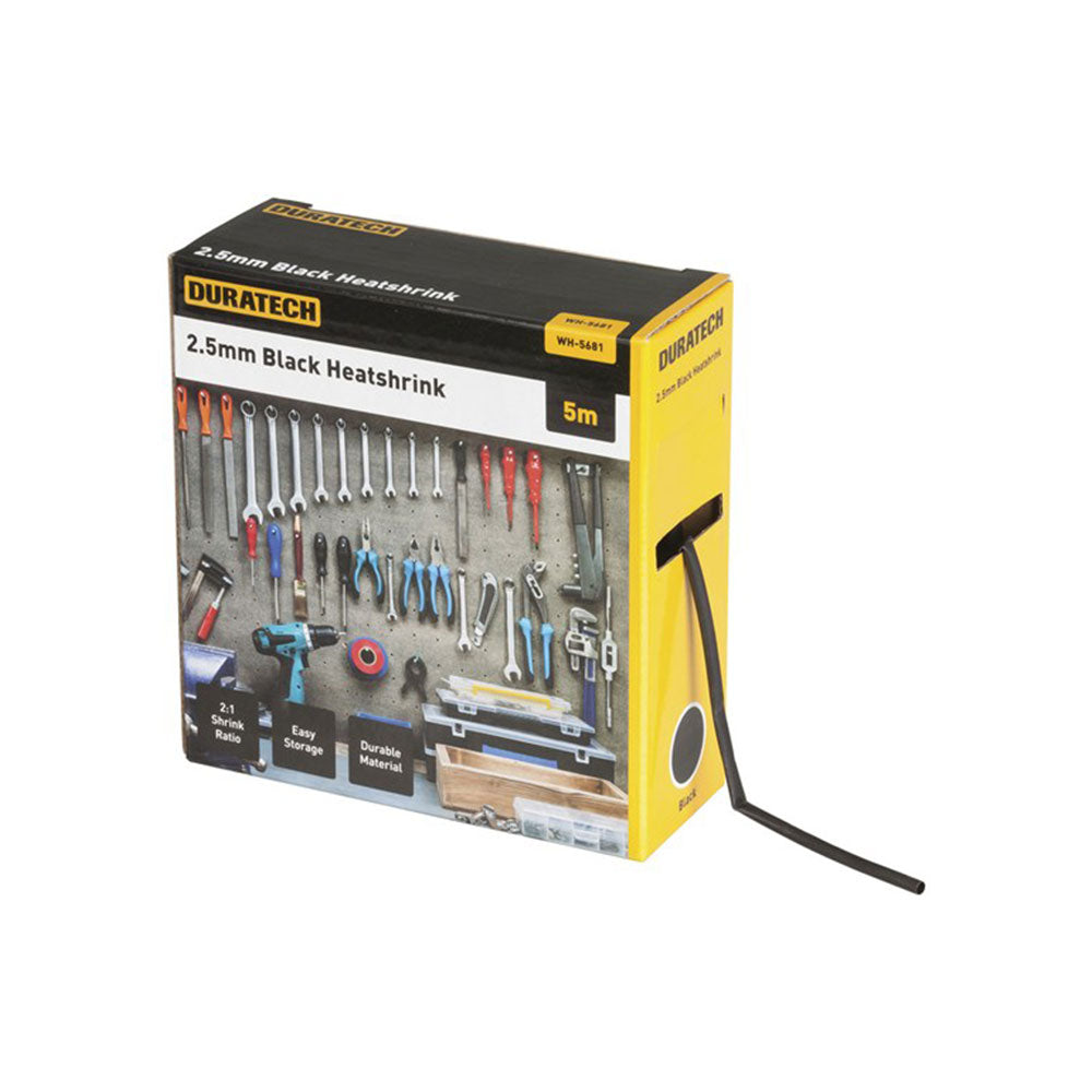 2:1 Heatshrinkチューブ5m(黒)