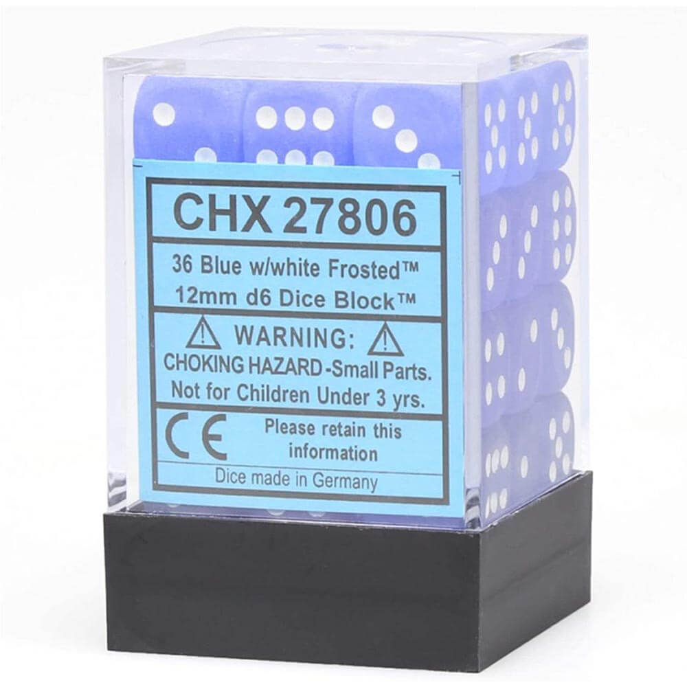 D6サイコロフロスト12mm(36個のサイコロ)