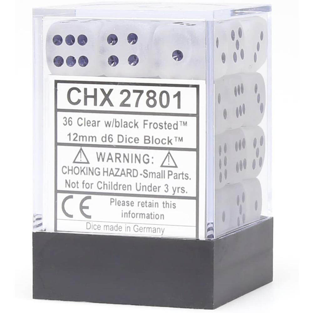 D6サイコロフロスト12mm(36個のサイコロ)