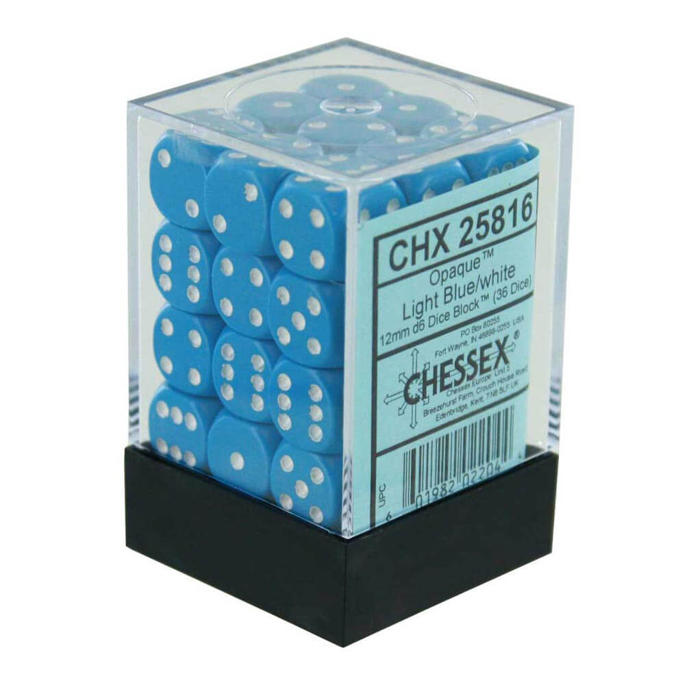 D6ダイス不透明12mm(36個のサイコロ)