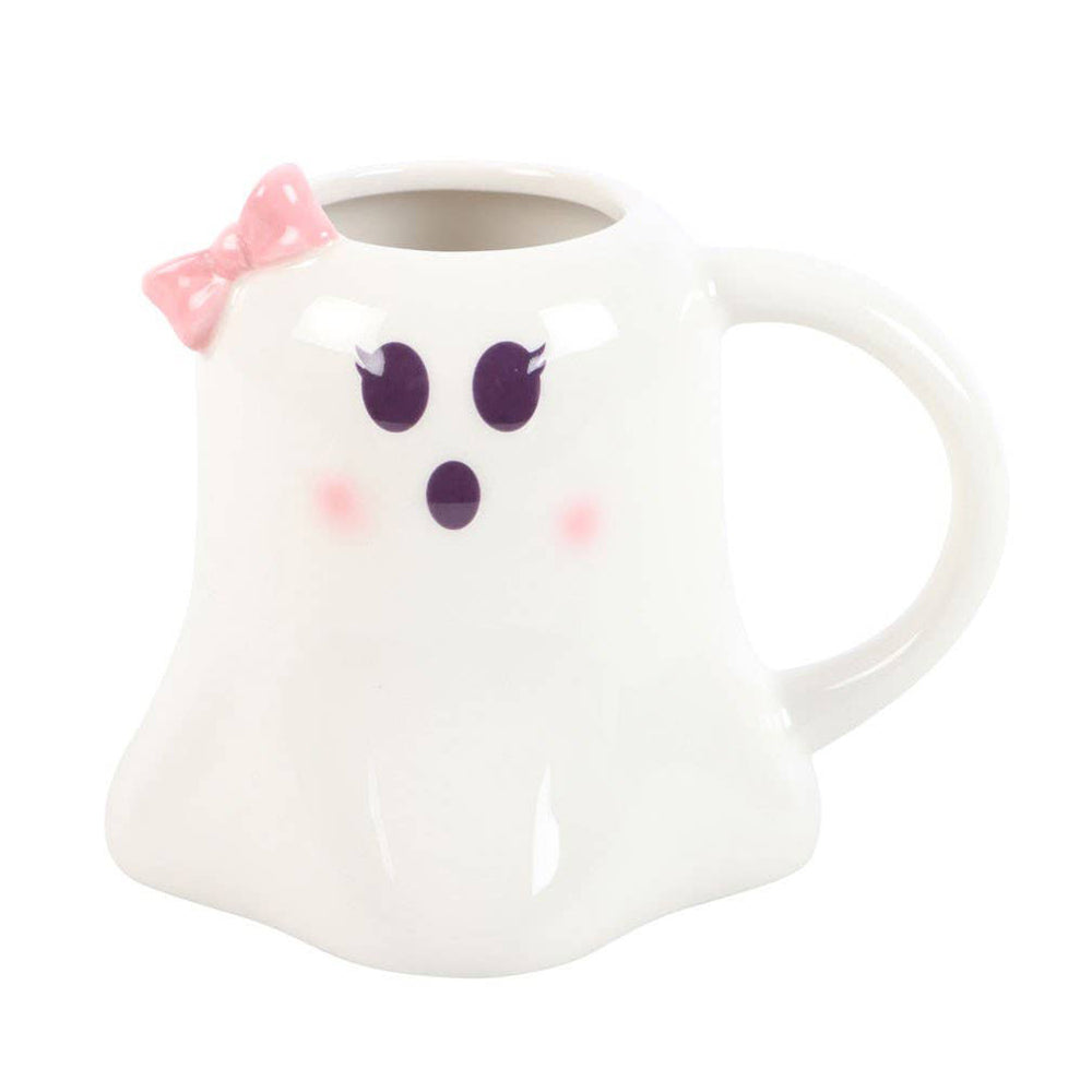 Miss Boo Ceramic Mug with Bow
