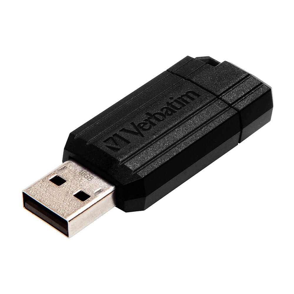 Verbatim Store'n'go 'Pinstripe USB Drive(黒)