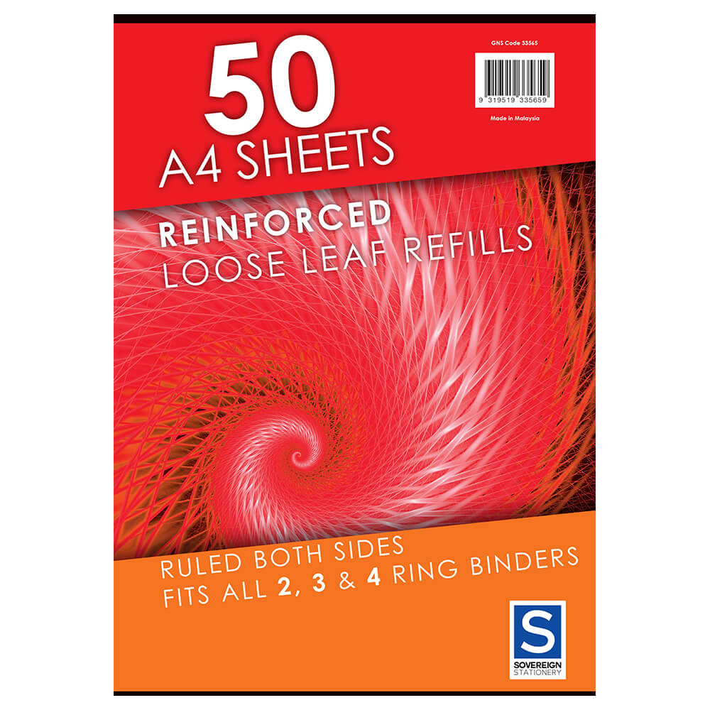 ソブリンの強化された統治されたルーズリーフ補充(A4)