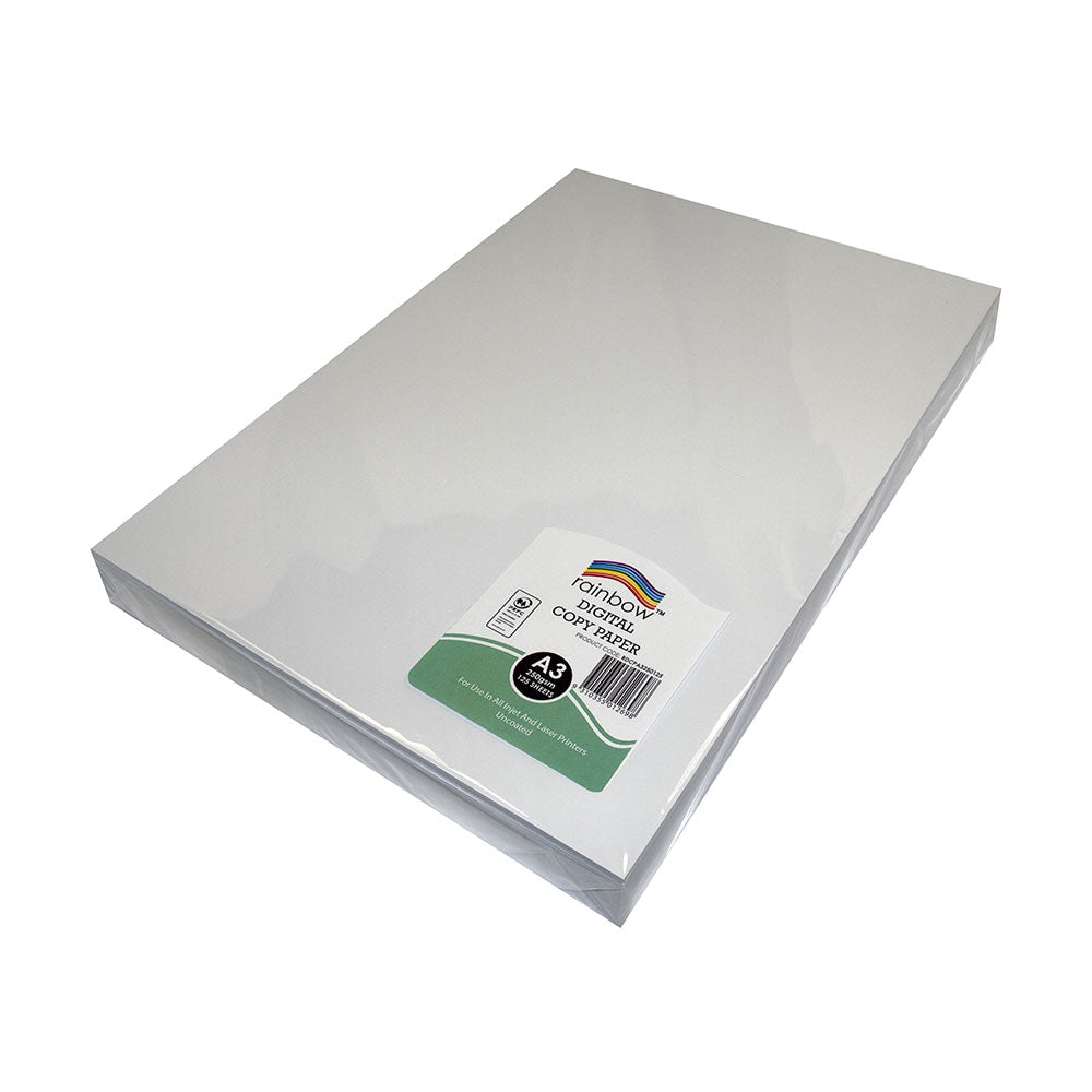 レインボーPEFC 250GSMデジタルコピーペーパー125pk(白)