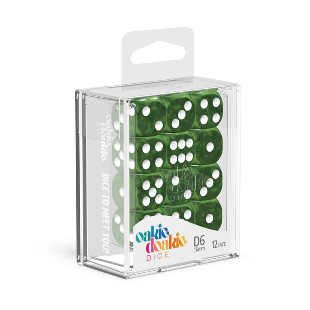 Oakie Doakie D6 16mm大理石のサイコロ12%