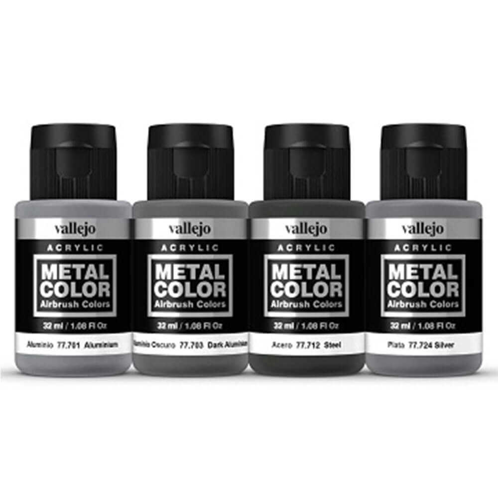 Vallejo Metal Color 4-teiliges Acrylfarben-Set