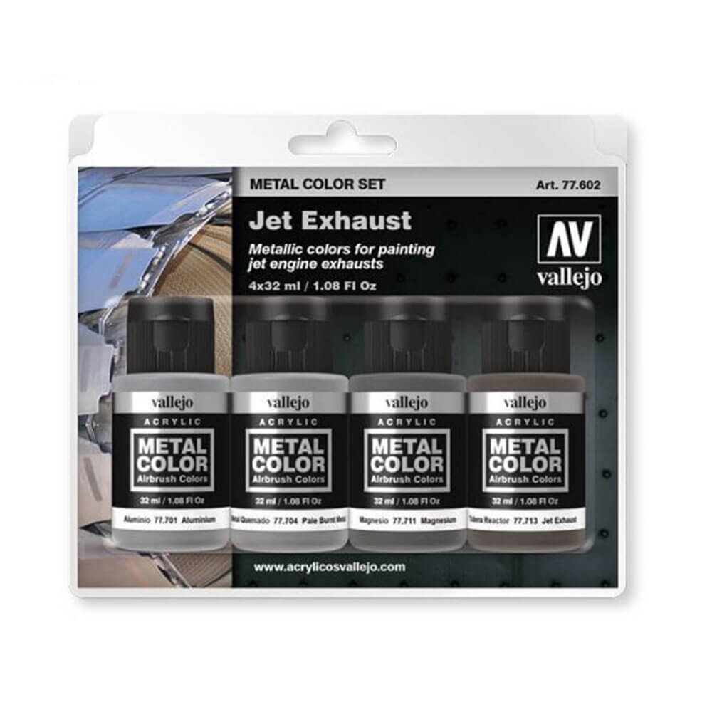 Vallejo Metal Color 4-teiliges Acrylfarben-Set