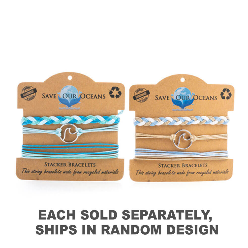 手作りのスタッカーブレスレット(3のセット)