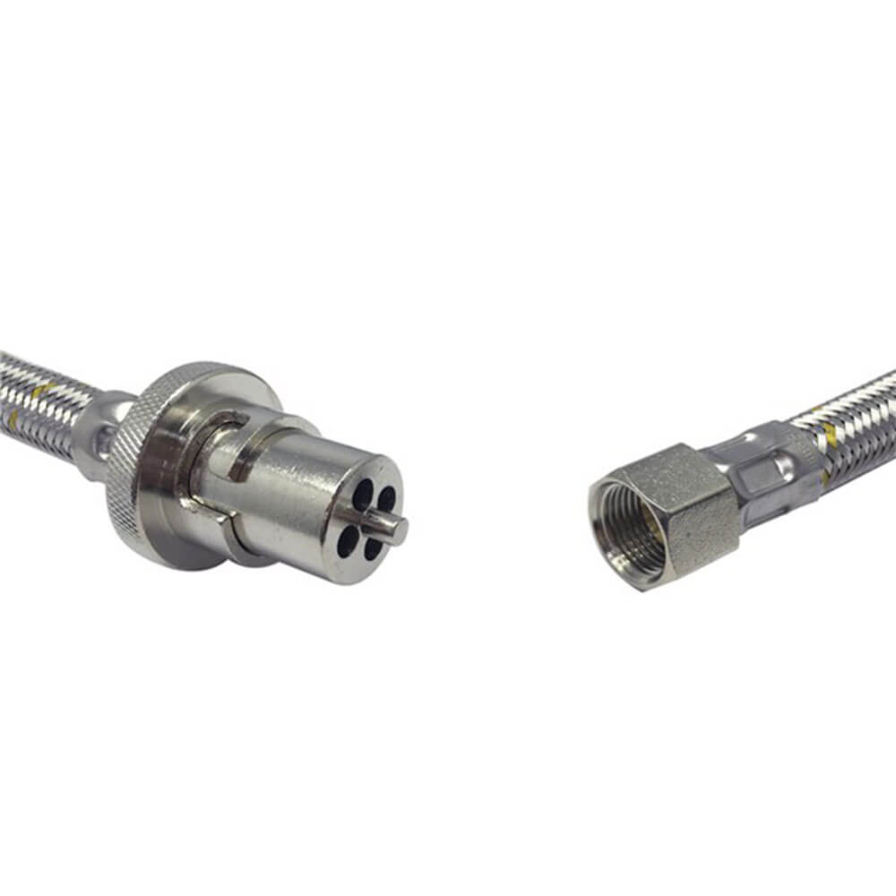 SS編組ガスホース銃剣(3/8インチSAE)