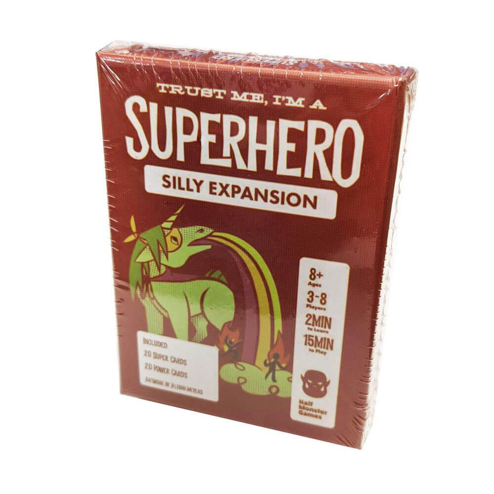 私を信じて、私はスーパーヒーローカードゲームの拡張です