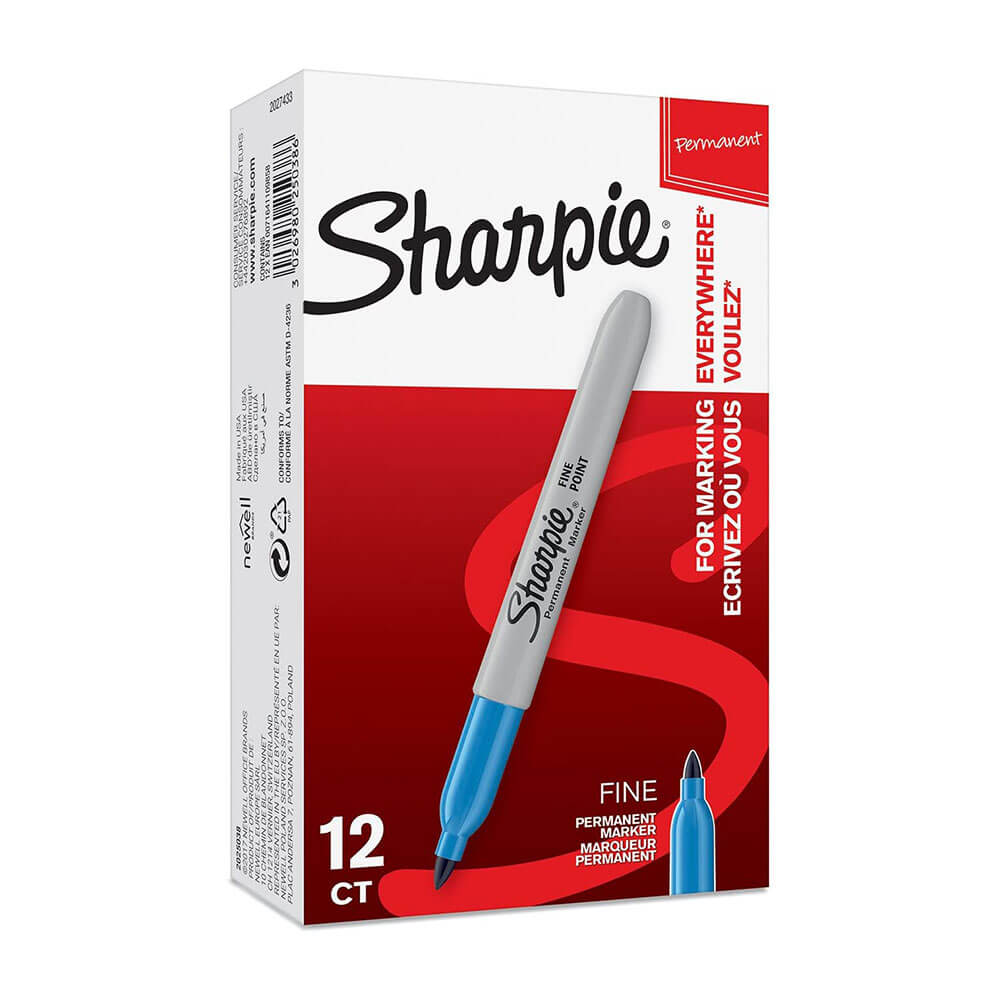 Sharpie Permanent-Feinmarker, 1,0 mm (12 Stück)