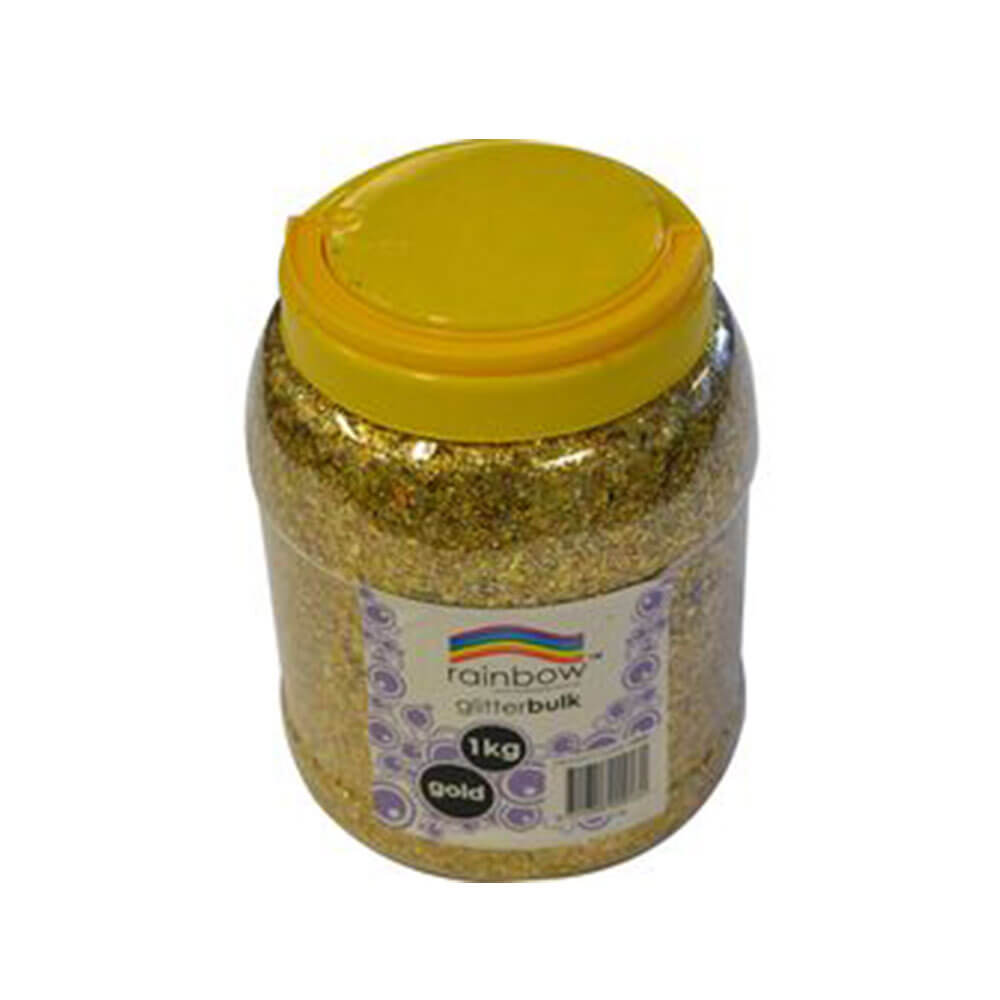 Regenbogenglitter, Großpackung, 1 kg Glas