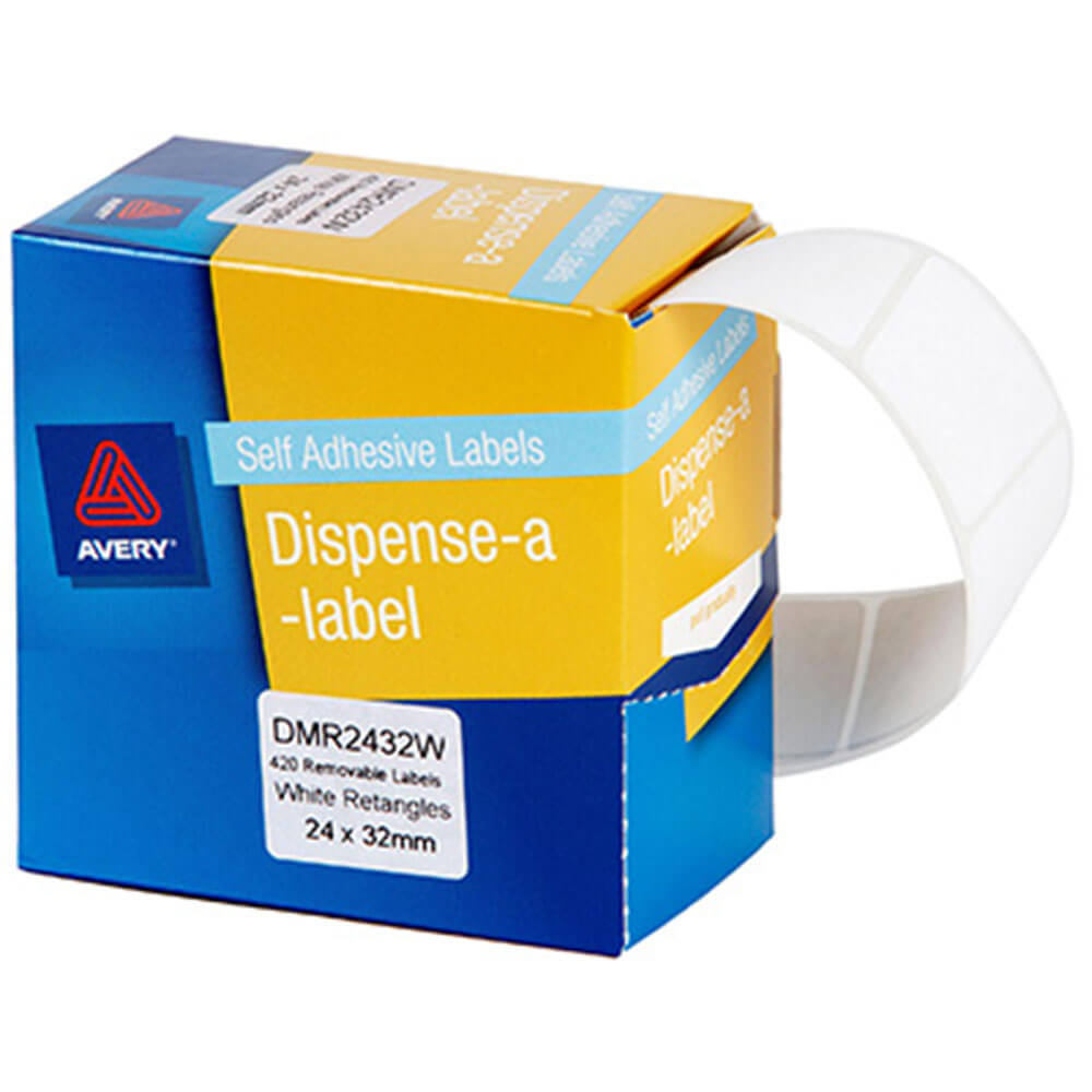 エイブリーの自己粘着ラベル(白)