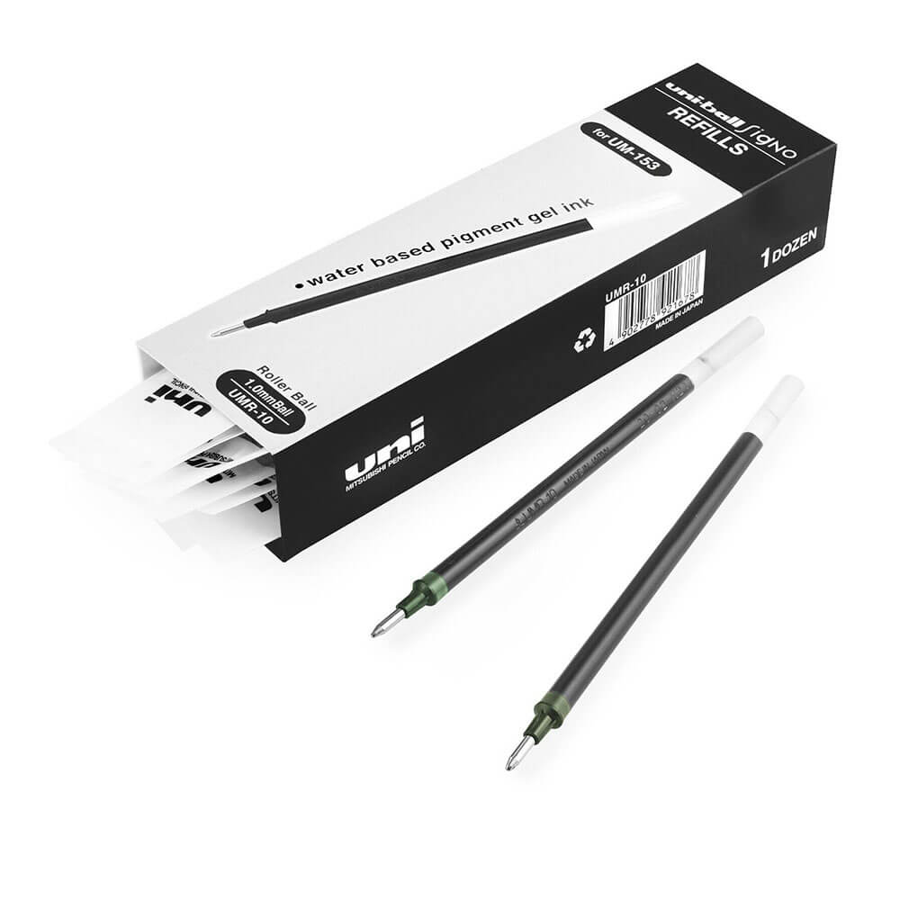 Uni Gel Ink Rollerball Signo Pen Refill 12PCS(BROAD)