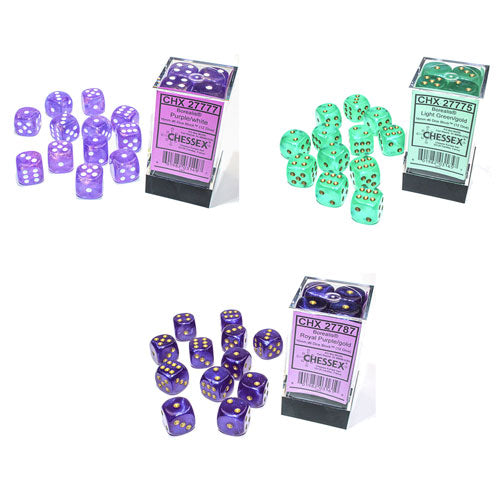 Borealis Chessex 16mm D6 Luminary Dice Block