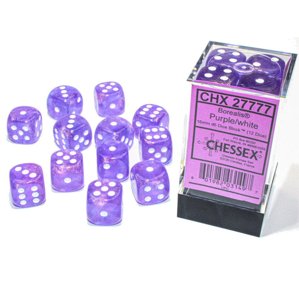 BOREALIS Chessex 16mm D6 Luminary Block