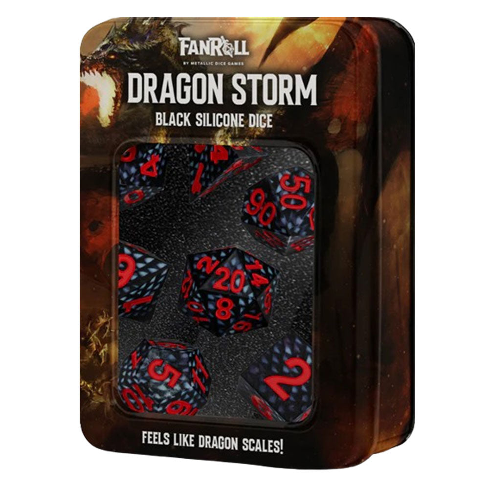  MDG Dragon Storm Scale Silikonwürfel-Set 16 mm