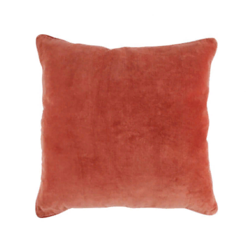 Makenna Velvet Cushion w/ piping (50x50x4cm)