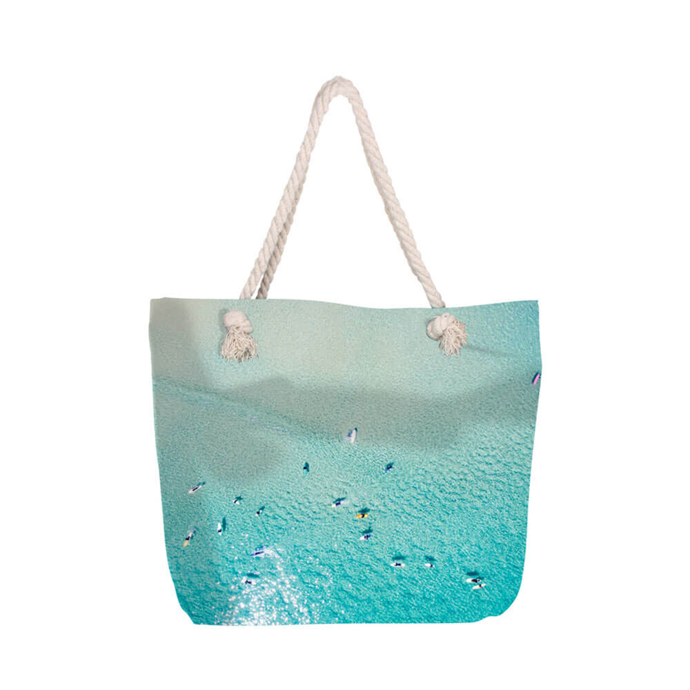 Bolsa de praia com zíper interno (50x45x15cm)