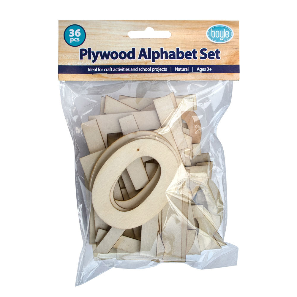 Plywood Alphabet Letter Set