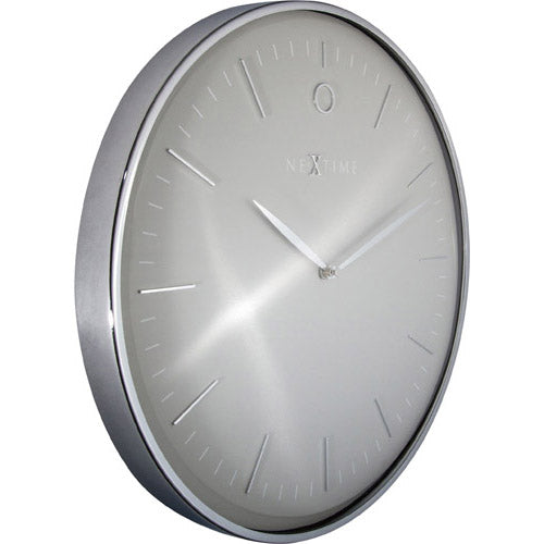 NeXtime Glamour Wall Clock 40cm (Silver)