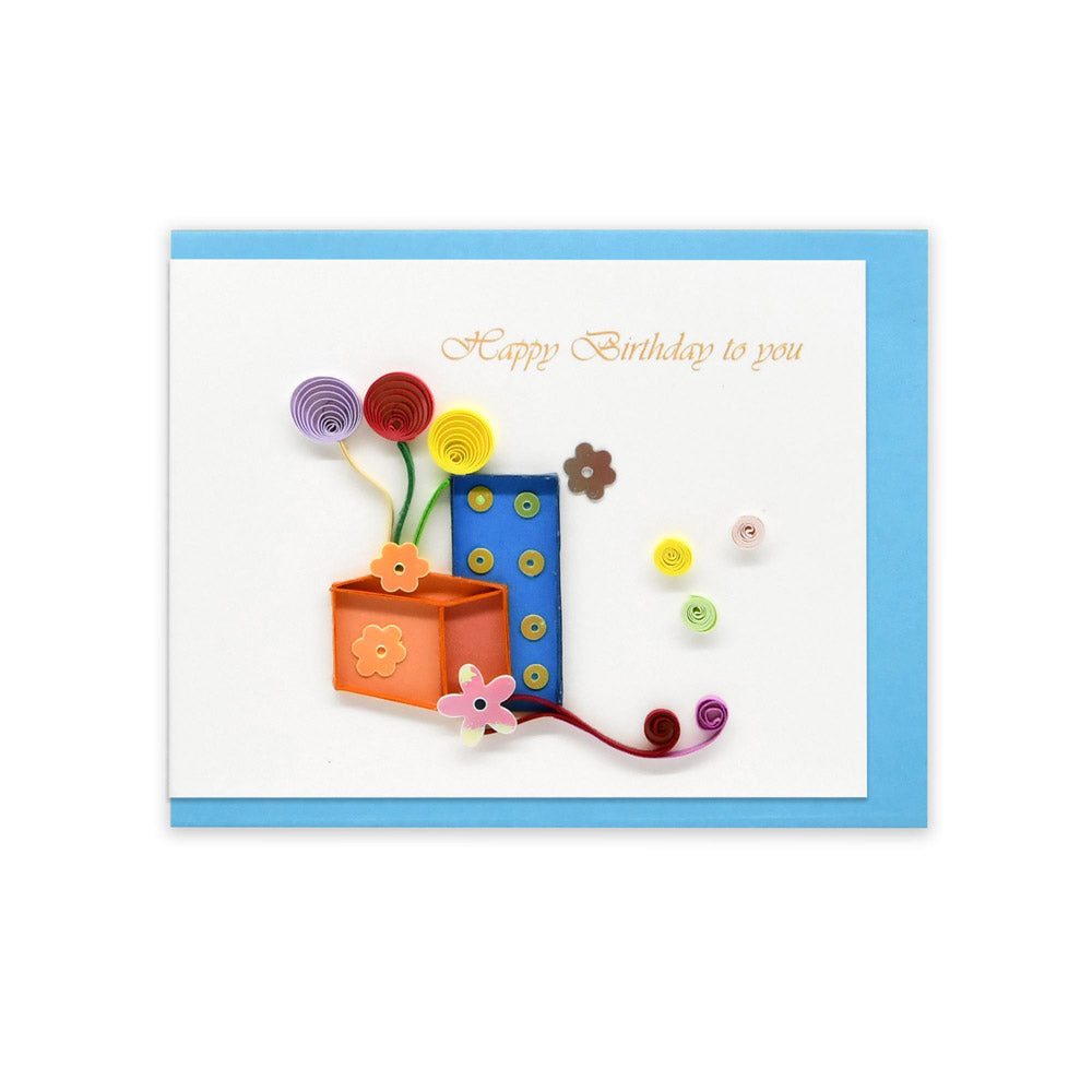 Quilled Mini Greeting Card (8.5x6.4cm)