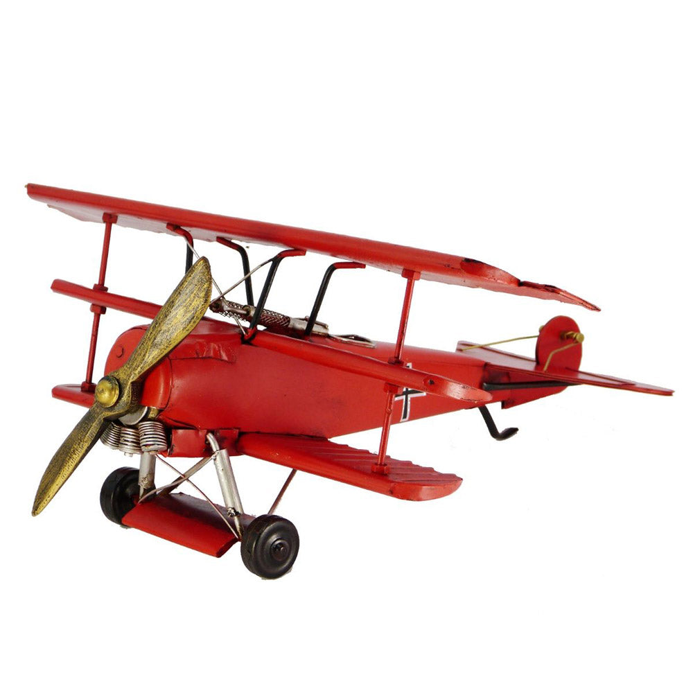 Red Baron Plane Red Ornament 37.5cm