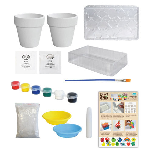 Craft and Grow Plaster and Paint Kit Flower Pot with Seeds