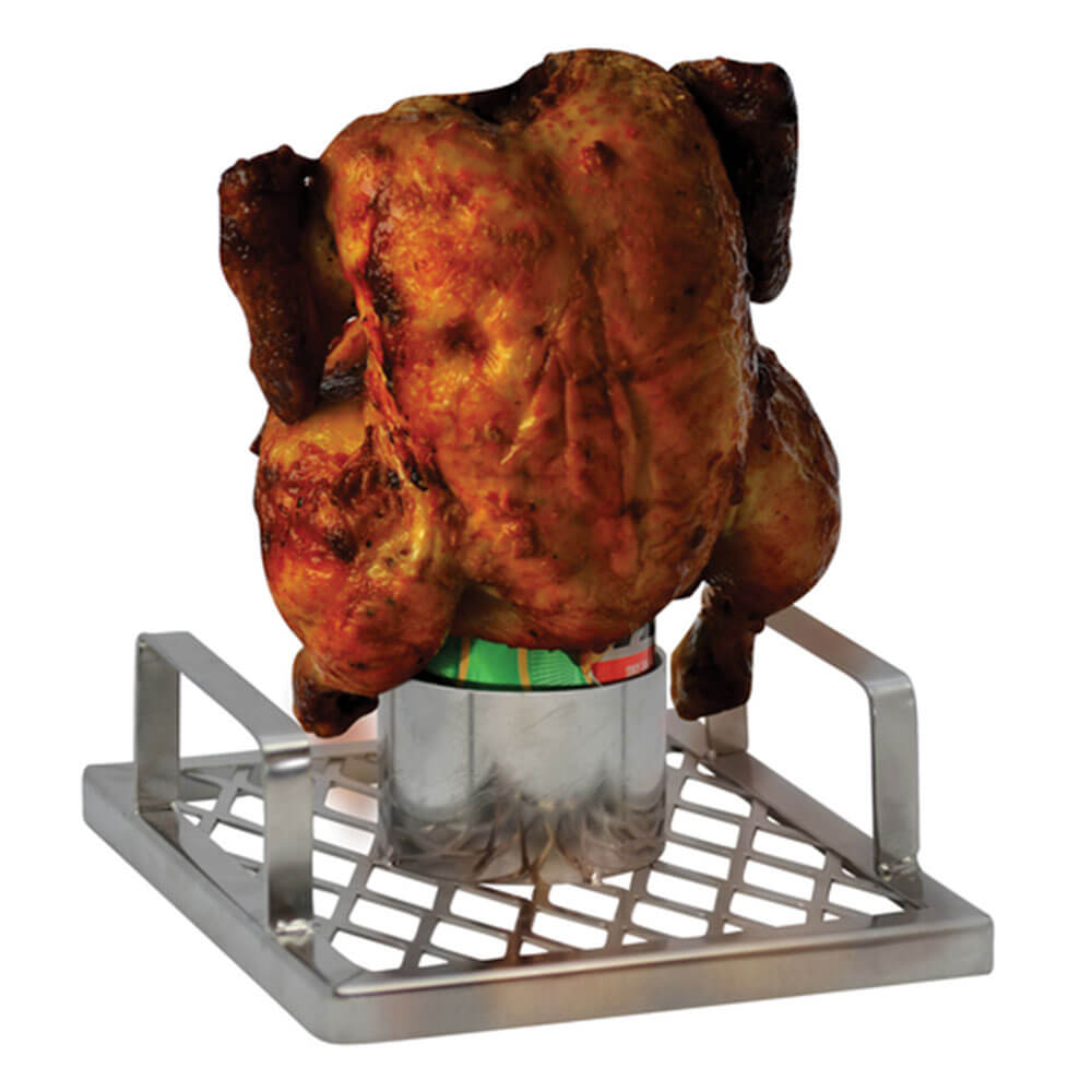 Chick 'n' Brew BBQ Roaster en acier inoxydable