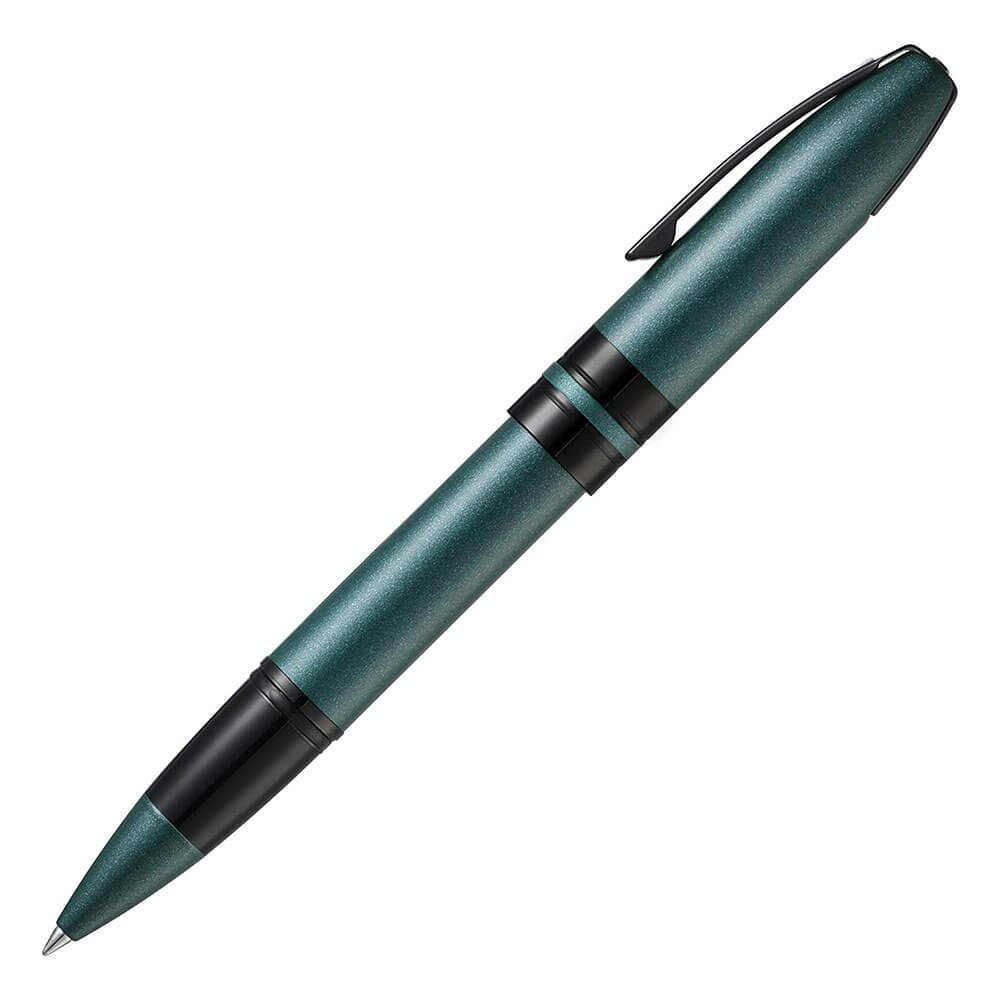 Icon Rollerball Pen met glanzende zwarte PVD -trim