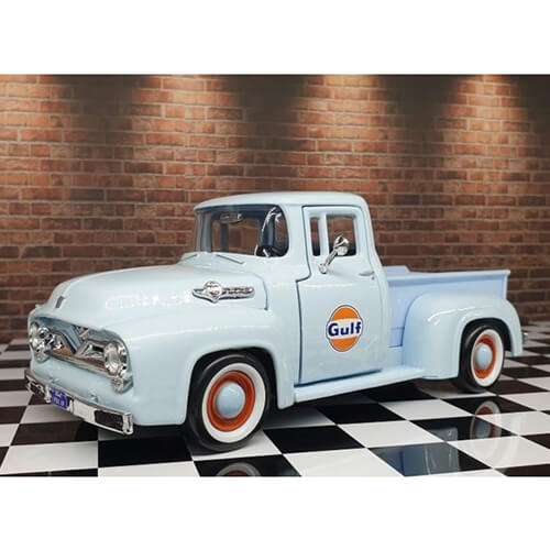 1955 Ford F-100 Gulf Pickup 1:24 Escala