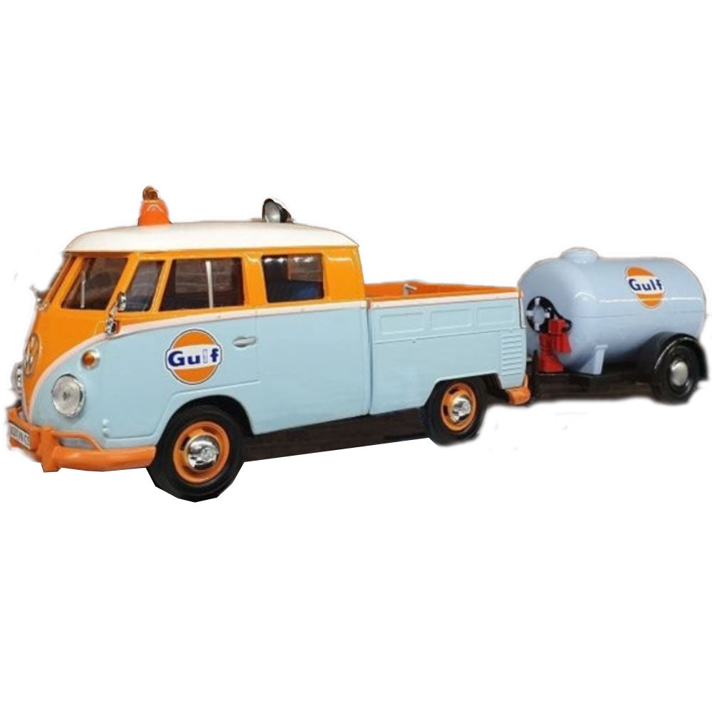 Gulf VW Pickup & Öltankanhänger im Maßstab 1:24