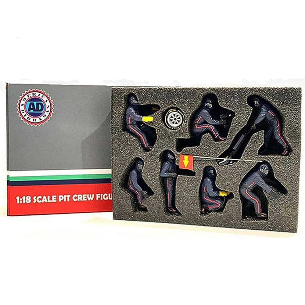 Pit Crew F1 1:18 Figurina in scala (set di 7)