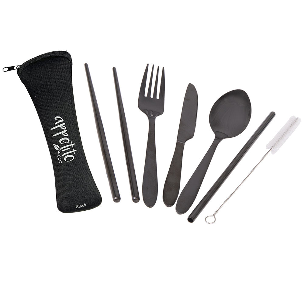 Appetito S/Steel Traveler's Cutlery Conjunto