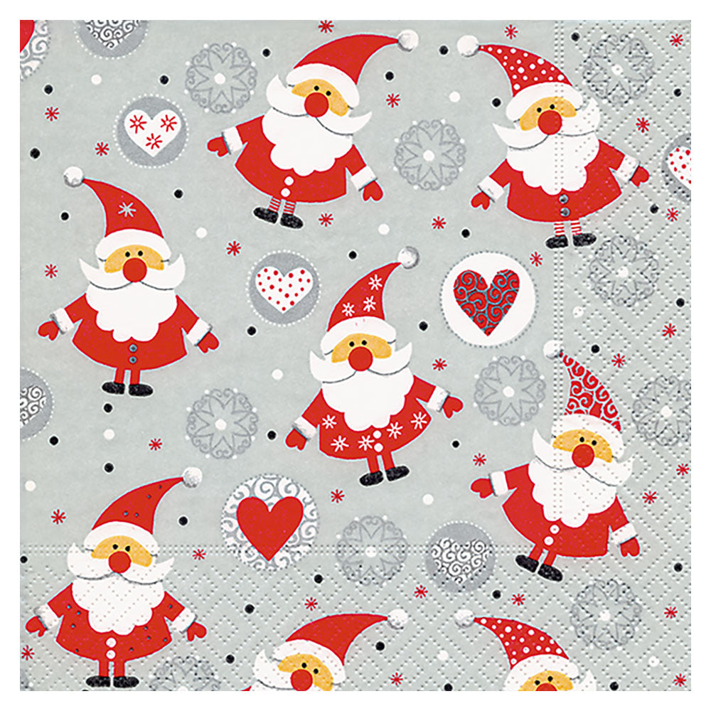 Paper+Design Santa Print Luncheon Napkins